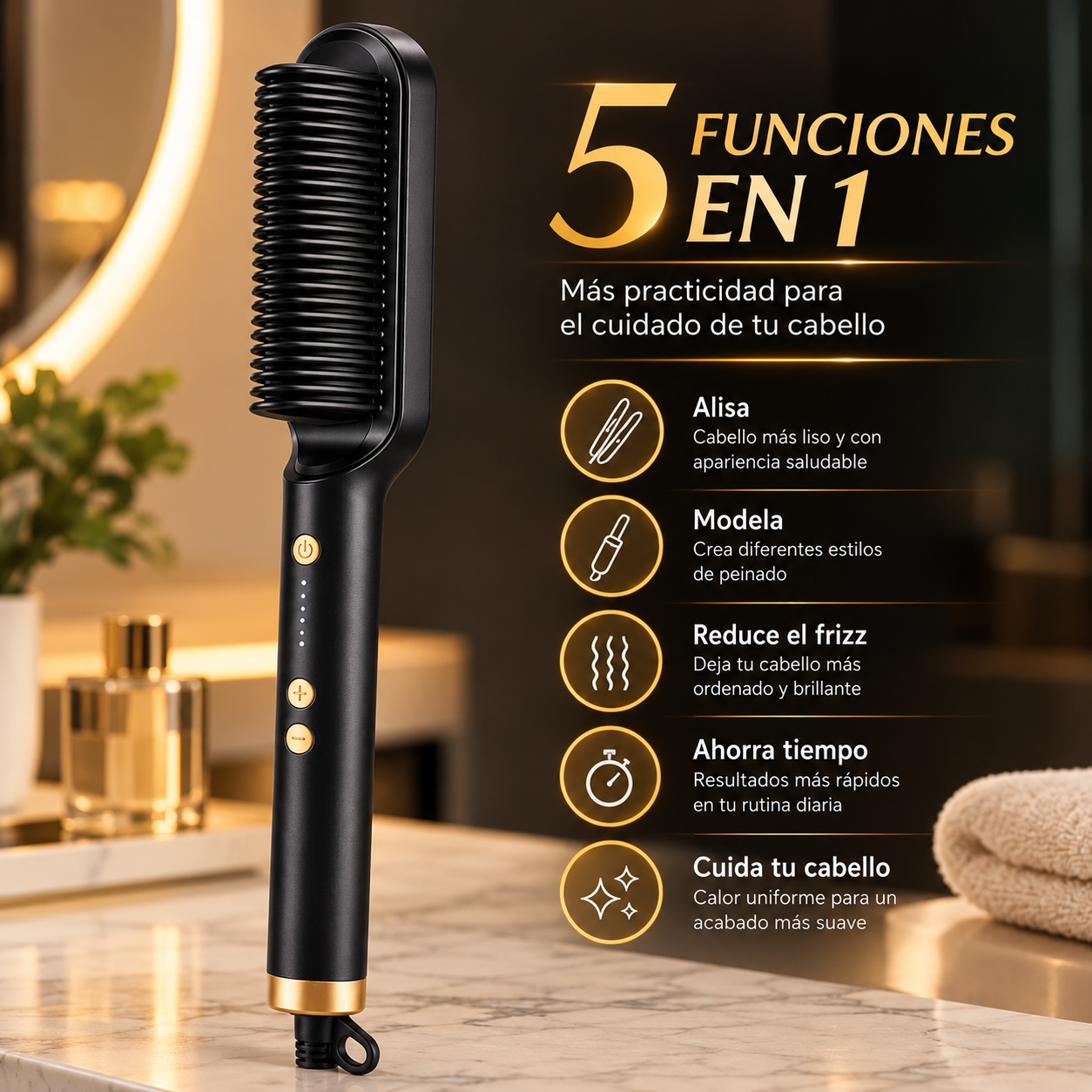 CEPILLO ALISADOR PARA CABELLO  FH909